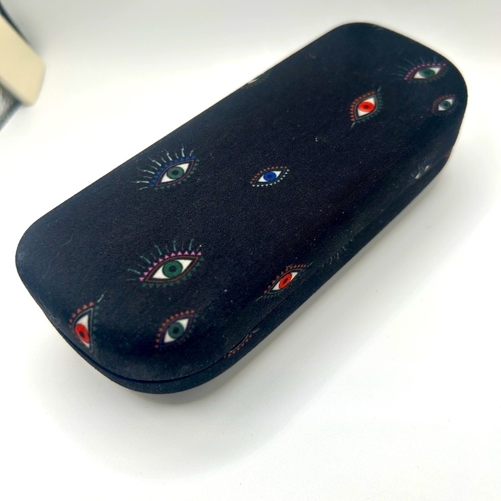 Nicole Miller Black Eye Patterned Sunglasses Case - Picture 8 of 12